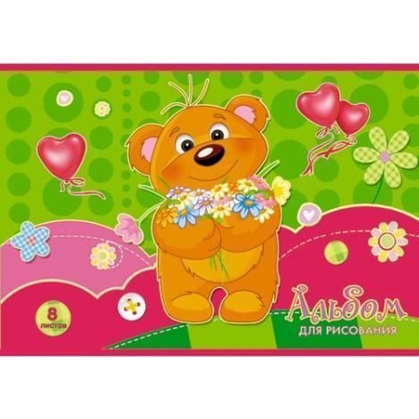Медвежонок с цветочками