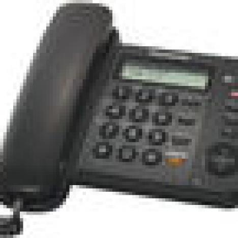 Телефон Panasonic TS2358 черный KX-TS 2358 RUB чер.