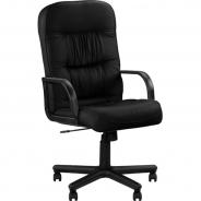 Кресло для руководителя EChair Tantal черный (кожа/пластик)